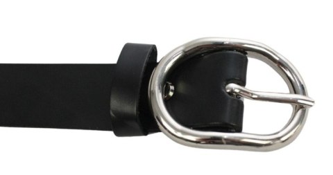 Pasek Damski Skórzany Arucce (PL) Skóra Licowa EXTRA 30 mm CZARNY Srebrna Klamra Pasek Damski Skórzany Arucce (PL) Skóra Licowa EXTRA 30 mm CZARNY Srebrna Klamra