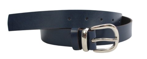 Pasek Damski Skórzany Arucce (PL) Skóra Licowa EXTRA Gładki 30 mm GRANATOWY Srebrna Klamra Pasek Damski Skórzany Arucce (PL) Skóra Licowa EXTRA Gładki 30 mm GRANATOWY Srebrna Klamra