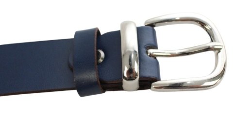 Pasek Damski Skórzany Arucce (PL) Skóra Licowa EXTRA Gładki 30 mm GRANATOWY Srebrna Klamra Pasek Damski Skórzany Arucce (PL) Skóra Licowa EXTRA Gładki 30 mm GRANATOWY Srebrna Klamra