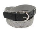 Pasek Gumowa Plecionka Polska Galanteria (PL) XXL Rozciągliwy  POPIELATY 30 mm Klamra Tradycyjna Uniwersalny Zakres Zapinania