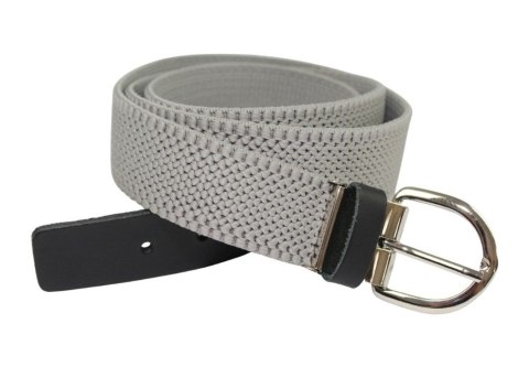 Pasek Gumowa Plecionka Polska Galanteria (PL) XXL Rozciągliwy POPIELATY 30 mm Klamra Tradycyjna Uniwersalny Zakres Zapinania Pasek Gumowa Plecionka Polska Galanteria (PL) XXL Rozciągliwy POPIELATY 30 mm Klamra Tradycyjna Uniwersalny Zakres Zapinania