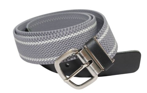Pasek Gumowa Plecionka Polska Galanteria (PL) XXL Rozciągliwy SZARO-BIAŁY 40 mm Klamra Tradycyjna Uniwersalny Zakres Zapinania Pasek Gumowa Plecionka Polska Galanteria (PL) XXL Rozciągliwy SZARO-BIAŁY 40 mm Klamra Tradycyjna Uniwersalny Zakres Zapinania