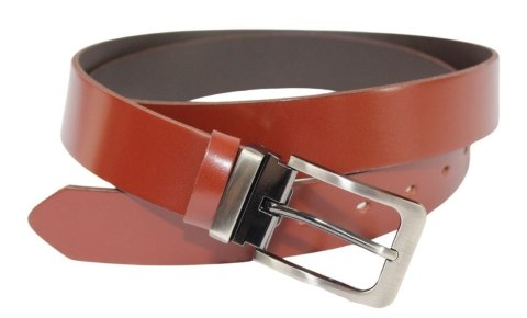 Pasek Skórzany ARUCCE (PL) Skóra Licowa EXTRA 35 mm KASZTANOWY Gładki Klamra Nowoczesna Pasek Skórzany ARUCCE (PL) Skóra Licowa EXTRA 35 mm KASZTANOWY Gładki Klamra Nowoczesna