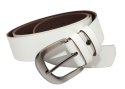 Pasek Skórzany Arucce (PL) Skóra Naturalna EXTRA Gładki 40 mm KREMOWY