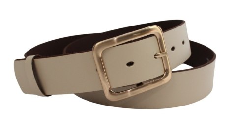 Pasek Skórzany Damski Arucce (PL) Skóra Naturalna EXTRA Gładki 40 mm CAPPUCINO Złota Klamra Pasek Skórzany Damski Arucce (PL) Skóra Naturalna EXTRA Gładki 40 mm CAPPUCINO Złota Klamra