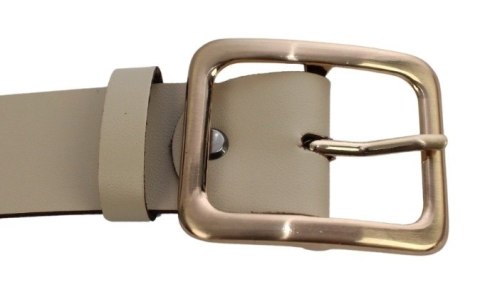 Pasek Skórzany Damski Arucce (PL) Skóra Naturalna EXTRA Gładki 40 mm CAPPUCINO Złota Klamra Pasek Skórzany Damski Arucce (PL) Skóra Naturalna EXTRA Gładki 40 mm CAPPUCINO Złota Klamra