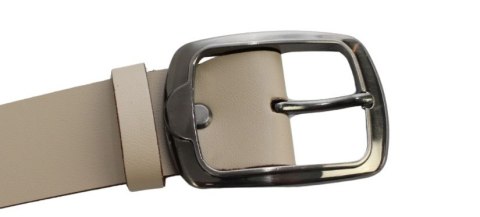 Pasek Skórzany Damski Arucce (PL) Skóra Naturalna EXTRA Gładki 40 mm CAPPUCINO Złota Klamra Pasek Skórzany Damski Arucce (PL) Skóra Naturalna EXTRA Gładki 40 mm CAPPUCINO Złota Klamra