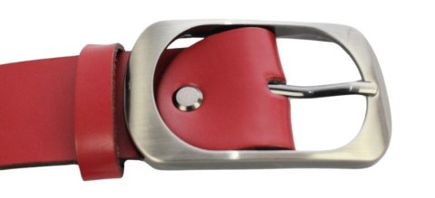 Pasek Skórzany Damski Arucce (PL) Skóra Naturalna EXTRA Gładki 40 mm CIEMNY CZERWONY Pasek Skórzany Damski Arucce (PL) Skóra Naturalna EXTRA Gładki 40 mm CIEMNY CZERWONY