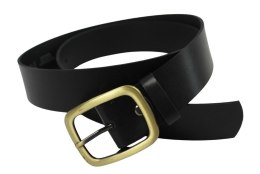 Pasek Skórzany Damski Arucce (PL) Skóra Naturalna EXTRA Gładki 40 mm CZARNY Miedziana Klamra