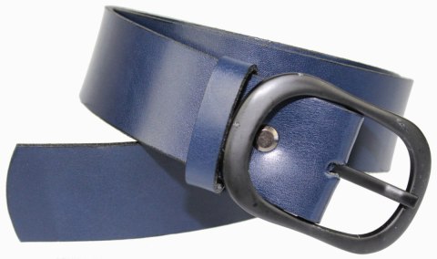 Pasek Skórzany Damski Arucce (PL) Skóra Naturalna EXTRA Gładki 40 mm GRANATOWY Pasek Skórzany Damski Arucce (PL) Skóra Naturalna EXTRA Gładki 40 mm GRANATOWY