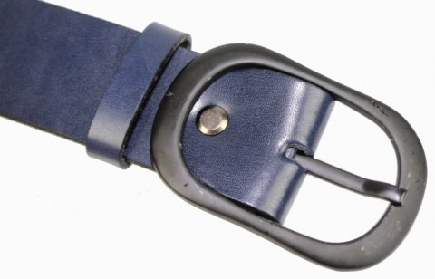 Pasek Skórzany Damski Arucce (PL) Skóra Naturalna EXTRA Gładki 40 mm GRANATOWY Pasek Skórzany Damski Arucce (PL) Skóra Naturalna EXTRA Gładki 40 mm GRANATOWY