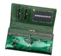 Portfel Damski Skórzany GREGORIO Długi Max Z Klamrą Lakierowany BTS-100 CZARNY RFID 18,5 x 9,5 x 3,5 [cm]