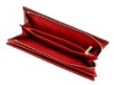 Portfel Damski Skórzany GREGORIO Lakierowany Długi Z Suwakiem Na Zewnątrz BC-124 NIEBIESKI 19,5 x 10 x 3,5 [cm]