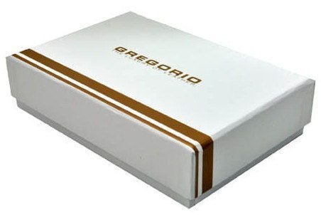 Portfel Damski Skórzany GREGORIO Lakierowany Długi Z Suwakiem Na Zewnątrz FF-124 CZERWONY 19,5 x 10 x 3,5 [cm]