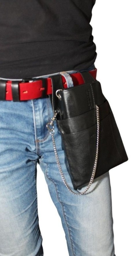 Portfel Skórzany Kelnerski Z Zawieszką na Pasek Cavaldi 3999 Skóra Licowa Duży Z Suwakiem 17,5 x 10 x 4 [cm]