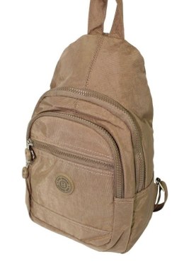 Praktyczny Plecak Materiałowy BAG STREET 2257 BRĄZOWY 35 x 21 x 12 [cm]