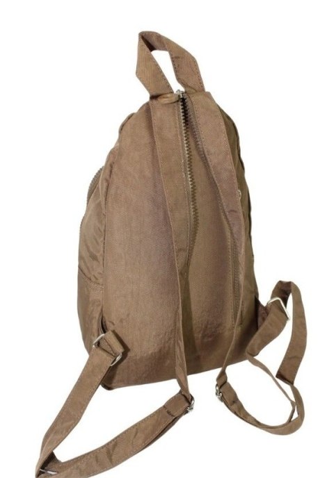 Praktyczny Plecak Materiałowy Kresz Wodoodporny BAG STREET 2257 BRĄZOWY 35 x 21 x 12 [cm]