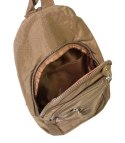 Praktyczny Plecak Materiałowy BAG STREET 2257 BRĄZOWY 35 x 21 x 12 [cm]