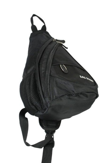 Sportowy Plecak Na Jedno Ramię BAG STREET Praktyczny I Wygodny CZARNY 4388 35 x 25 x 7 [cm]
