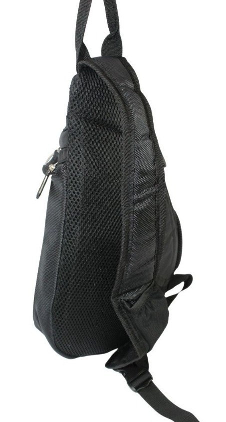 Sportowy Plecak Na Jedno Ramię BAG STREET Praktyczny I Wygodny CZARNY 4388 35 x 25 x 7 [cm]