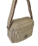 Stylowa Lekka Materiałowa Torba Pozioma Średnia Na Ramię Bag Street NR 2245 BEŻOWA 28 x 19 x 12 [cm]