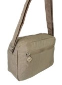 Stylowa Lekka Materiałowa Torba Pozioma Średnia Na Ramię Bag Street NR 2245 BEŻOWA 28 x 19 x 12 [cm]