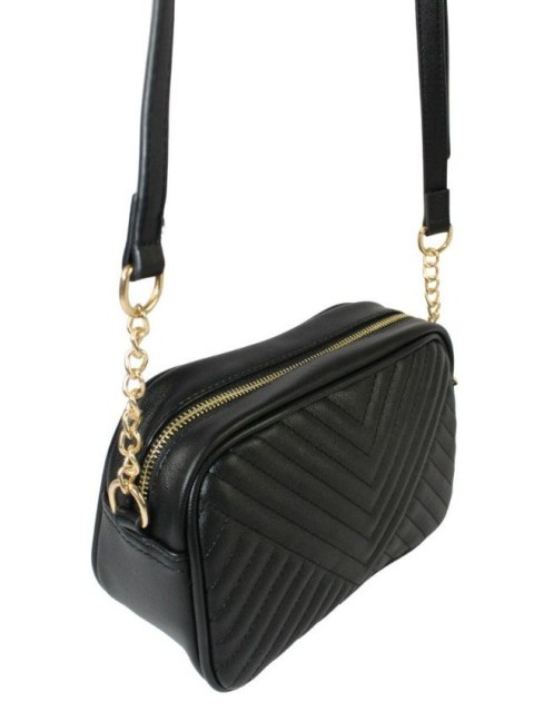 Stylowa Torebka Jennifer Jones Ze Skóry Włoskiej Ekologicznej 3134 CZARNA 14 x 24 x 9 [cm]