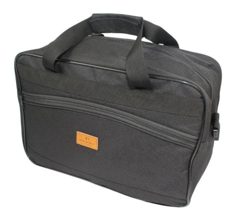 Torba Bagaż Podręczny Ryanair Materiałowa ROVICKY Pozioma 2493 CZARNA 40 x 25 x 14 [cm]