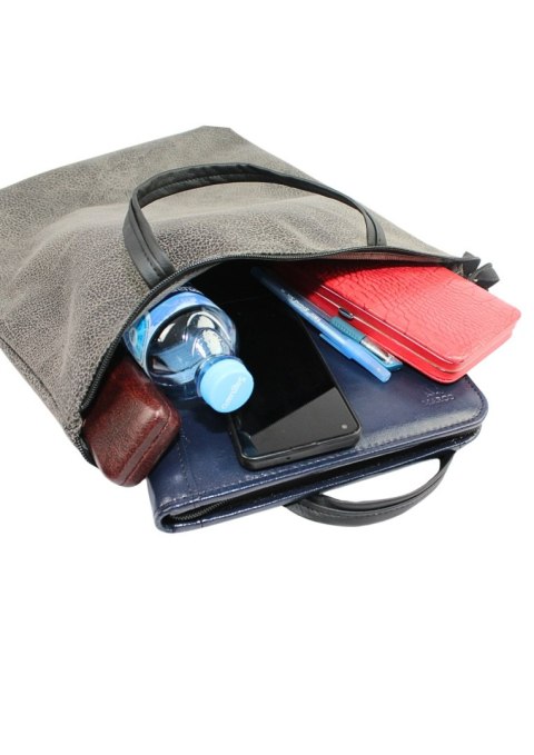 Torebka Na Zakupy Antoszczyk (PL) MARTA Ze Skóry Naturalnej Model Duży 41 x 38 x 8 [cm] OLIWKOWY