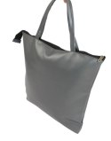 Torebka Na Zakupy Antoszczyk (PL) MARTA Ze Skóry Włoskiej Model Duży 41 x 38 x 8 [cm] SZARY 