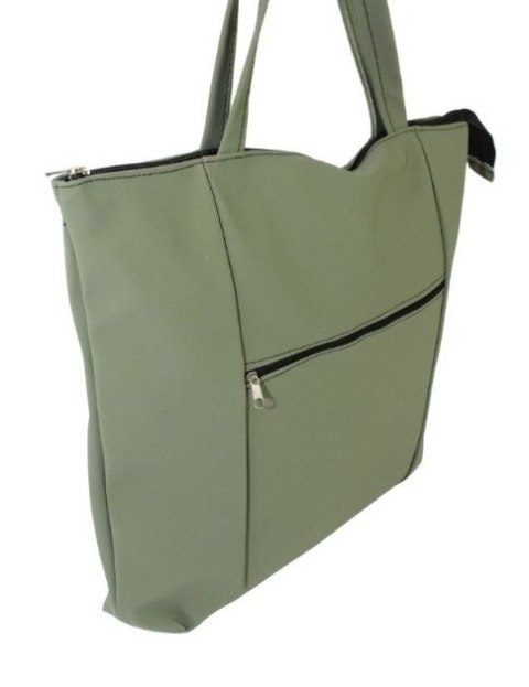 Torebka Na Zakupy Antoszczyk (PL) MARTA Ze Skóry Włoskiej Model Duży 41 x 38 x 8 [cm] ZIELONY 