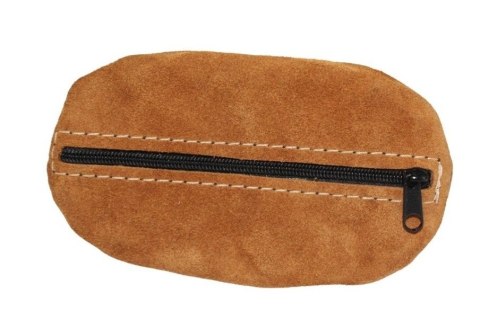 Etui Na Klucze Kluczówka Duża Jeden Zamek WIREX (PL) Skóra Naturalna Zamszowa DELUX "JAJO" 13 x 7,5 [cm]