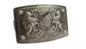 Klamra Bezniklowa Do Paska Sprzączka Pełna Blaszka Z Bolczykiem 40 mm Metalowa Solidna KBOL40/100 "IDENTITY"