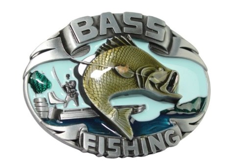 Klamra Bezniklowa Do Paska Sprzączka Pełna Blaszka Z Bolczykiem 40 mm Metalowa Solidna KBOL40/104 "BASS FISHING" Klamra Bezniklowa Do Paska Sprzączka Pełna Blaszka Z Bolczykiem 40 mm Metalowa Solidna KBOL40/104 "BASS FISHING"