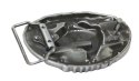 Klamra Bezniklowa Do Paska Sprzączka Pełna Blaszka Z Bolczykiem 40 mm Metalowa Solidna KBOL40/104 "BASS FISHING"