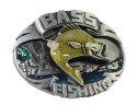 Klamra Bezniklowa Do Paska Sprzączka Pełna Blaszka Z Bolczykiem 40 mm Metalowa Solidna KBOL40/105 "BASS FISHING"