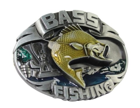 Klamra Bezniklowa Do Paska Sprzączka Pełna Blaszka Z Bolczykiem 40 mm Metalowa Solidna KBOL40/105 "BASS FISHING" Klamra Bezniklowa Do Paska Sprzączka Pełna Blaszka Z Bolczykiem 40 mm Metalowa Solidna KBOL40/105 "BASS FISHING"