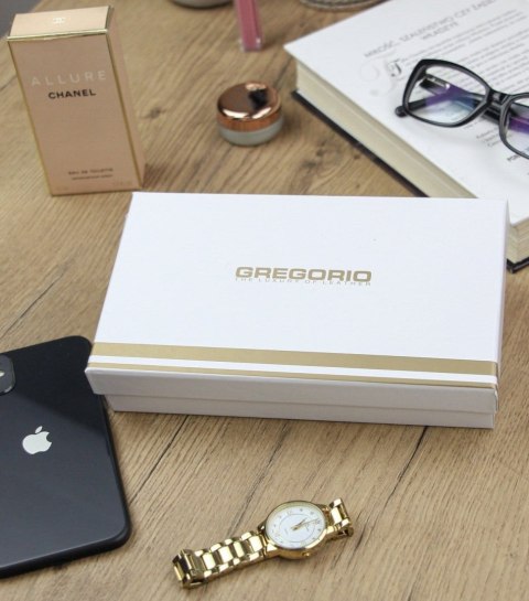 Portfel Damski Skórzany GREGORIO Średni Z Klamrą FRZ-101 NIEBIESKI/CZERWONY 15,5 x 9,5 x 4 [cm]