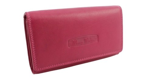 Portfel Damski Skórzany MONEY MAKER Skóra Licowa Długi Suwak Mozaika 12132B 16x9x2,5