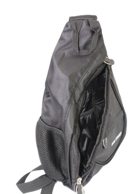 Sportowy Plecak Na Jedno Ramię BAG STREET Praktyczny I Wygodny CZARNY 4388 35 x 25 x 7 [cm]