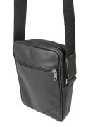 Torba męska skórzana GRETOS MAROUS (PL) CZARNA Pionowa 23 x 17 x 6 [cm]