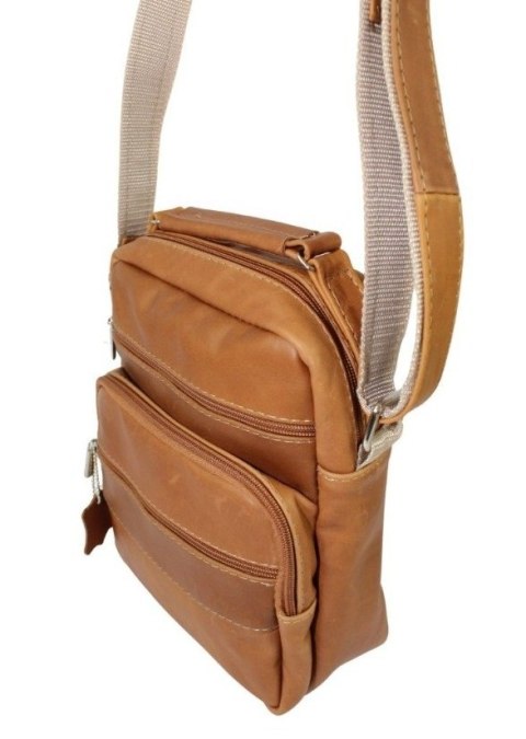 Torba męska skórzana MAGRE (PL) Pionowa Filip DeLuxe BRĄZOWY 25 x 20 x 11 [cm]