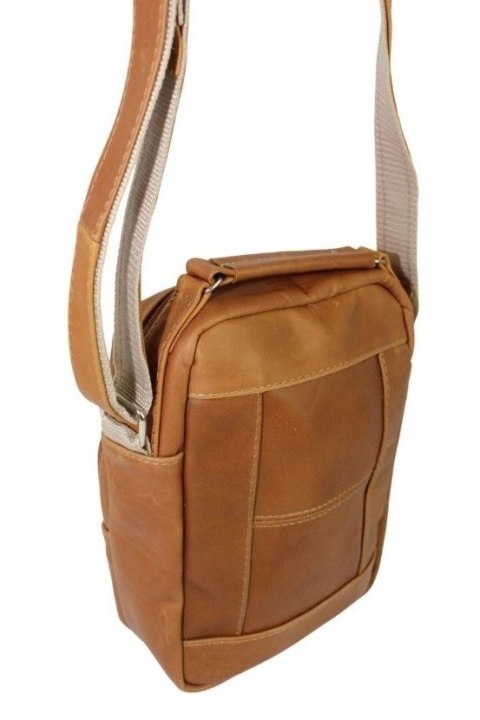 Torba męska skórzana MAGRE (PL) Pionowa Filip DeLuxe BRĄZOWY 25 x 20 x 11 [cm]
