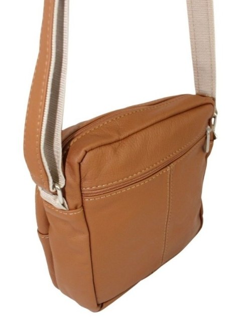 Torba męska skórzana MAGRE (PL) Pionowa RYSZARD DeLuxe BRĄZOWY 22 x 21 x 7,5 [cm]