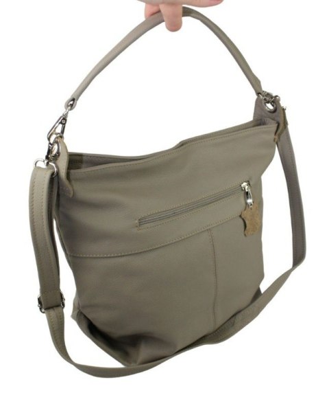 Torebka Skórzana Magre (PL) FIONA Skóra Naturalna JASNA BEŻOWA