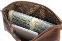Duża Prosta Saszetka/Kosmetyczka MaGre (PL) DeLuxe Skóra Naturalna Extra Bardzo Wytrzymała 25 x 14cm