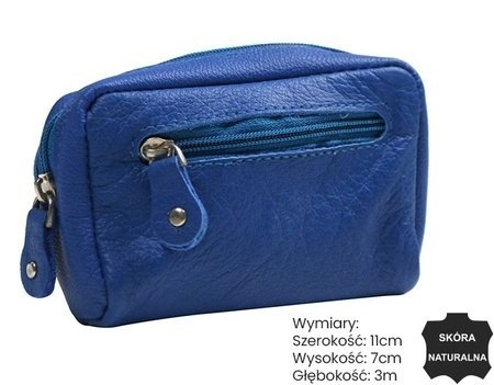 Etui Na Klucze Polska Galanteria (PL) Skóra Naturalna Kluczówka Na Dwa Komplety Kluczy KC-03 11 x 7 x 3 [cm] 