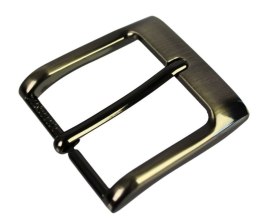 Klamra Bezniklowa Do Paska Męskiego Skórzanego Sprzączka DeLuxe Srebrna Bardzo Mocna Laserowa 40 mm