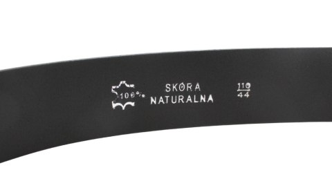 Pasek Męski Skórzany Polska Galanteria (PL) Skóra Licowa EXTRA 40 mm CZARNY Gładki Klamra Tradycyjna (Z ROLKĄ) Pasek Męski Skórzany Polska Galanteria (PL) Skóra Licowa EXTRA 40 mm CZARNY Gładki Klamra Tradycyjna (Z ROLKĄ)