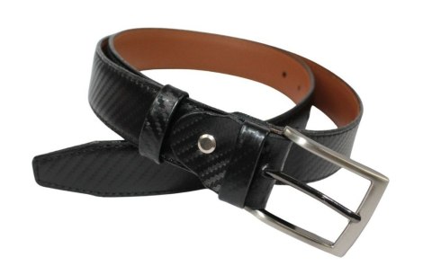 Pasek Skórzany GRETOS (PL) Skóra Licowa EXTRA 35 mm ,,Wzór CARBONOWY ,, CZARNY Gładki Klamra Tradycyjna Pasek Skórzany GRETOS (PL) Skóra Licowa EXTRA 35 mm ,,Wzór CARBONOWY ,, CZARNY Gładki Klamra Tradycyjna